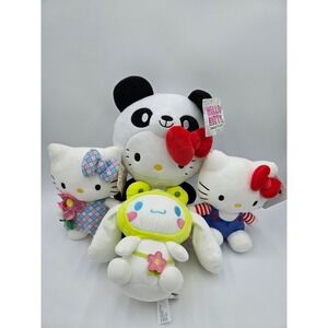 Hello Kitty‎ & Cinnamoroll Stuffed Animal Plush Lot of 4 NWT Great Gift For Kids
